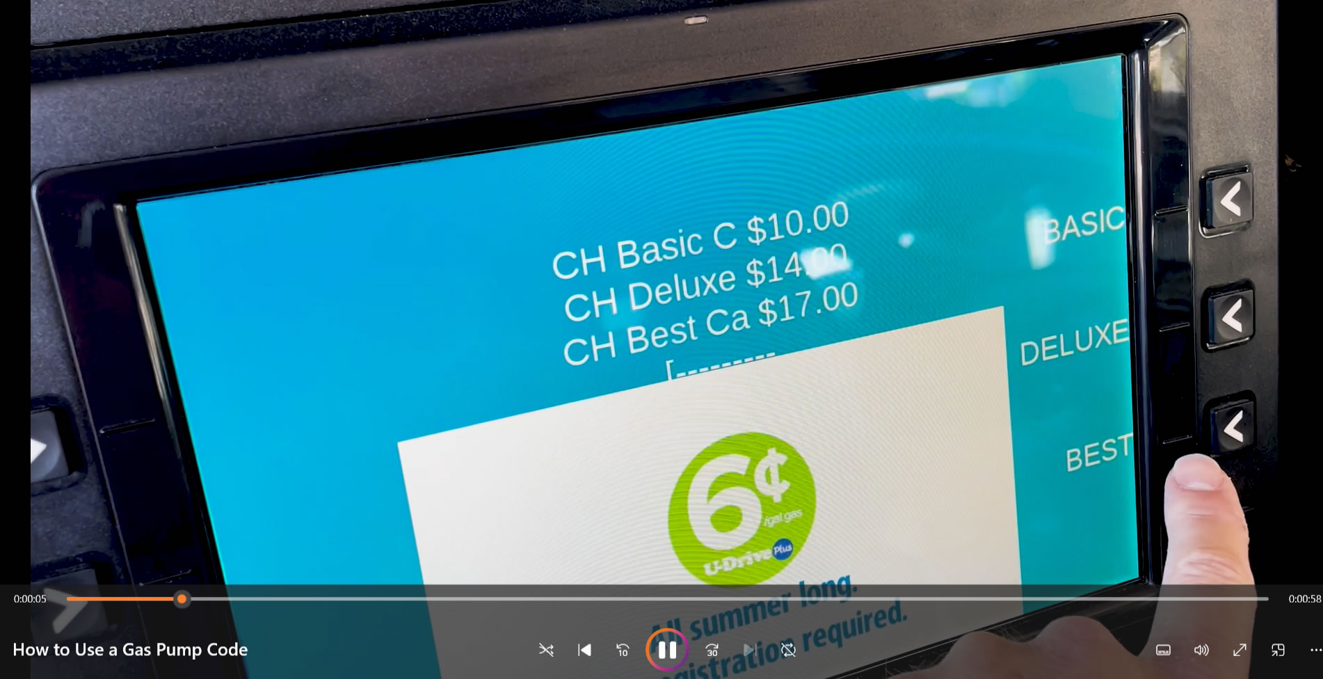 How to Use A Gas Pump Code